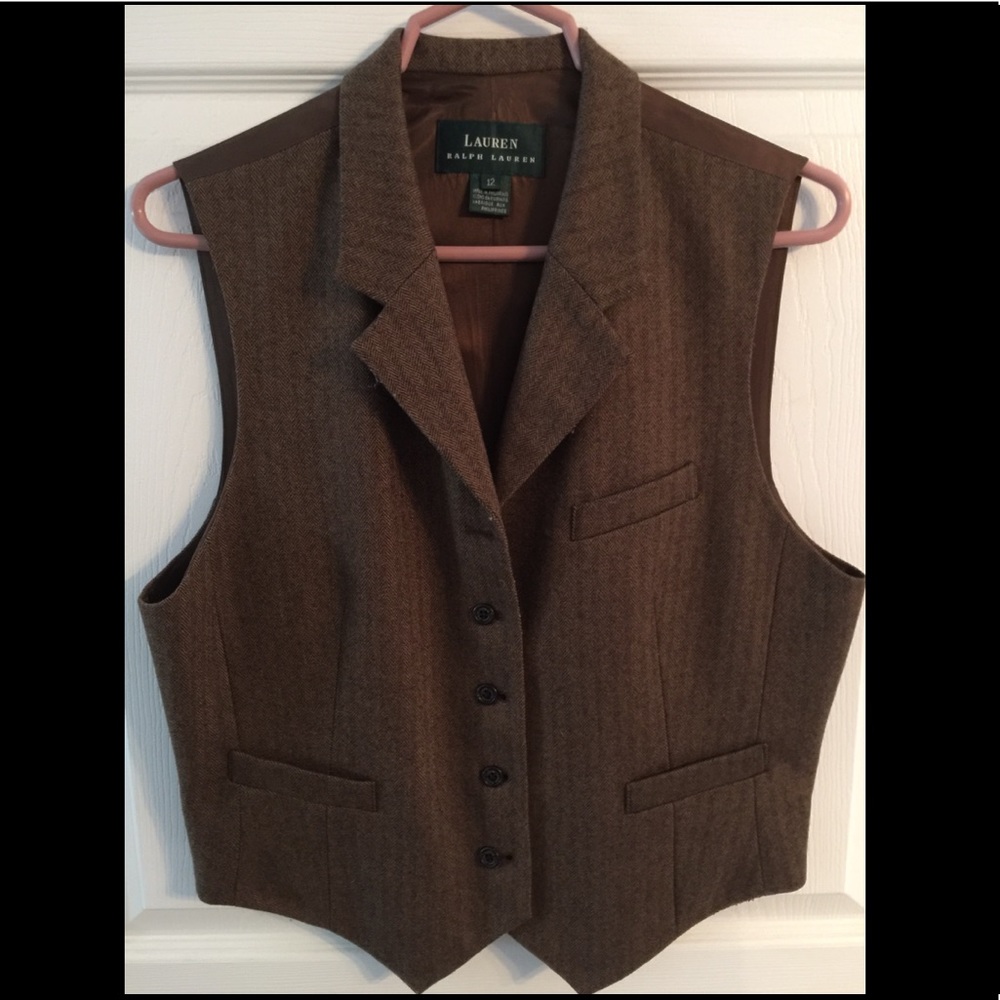 LAUREN Ralph Lauren Brown Vest